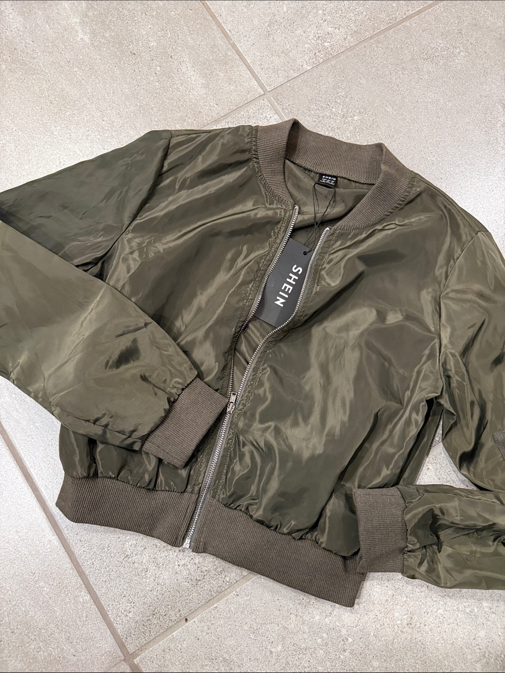 SHEIN Olive Green Lightweight Jacket